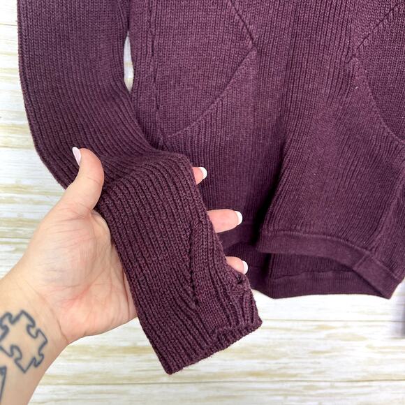 Lululemon The Sweater The Better Knit Sweater Heathered Bordeaux Drama - Picture 5 of 8